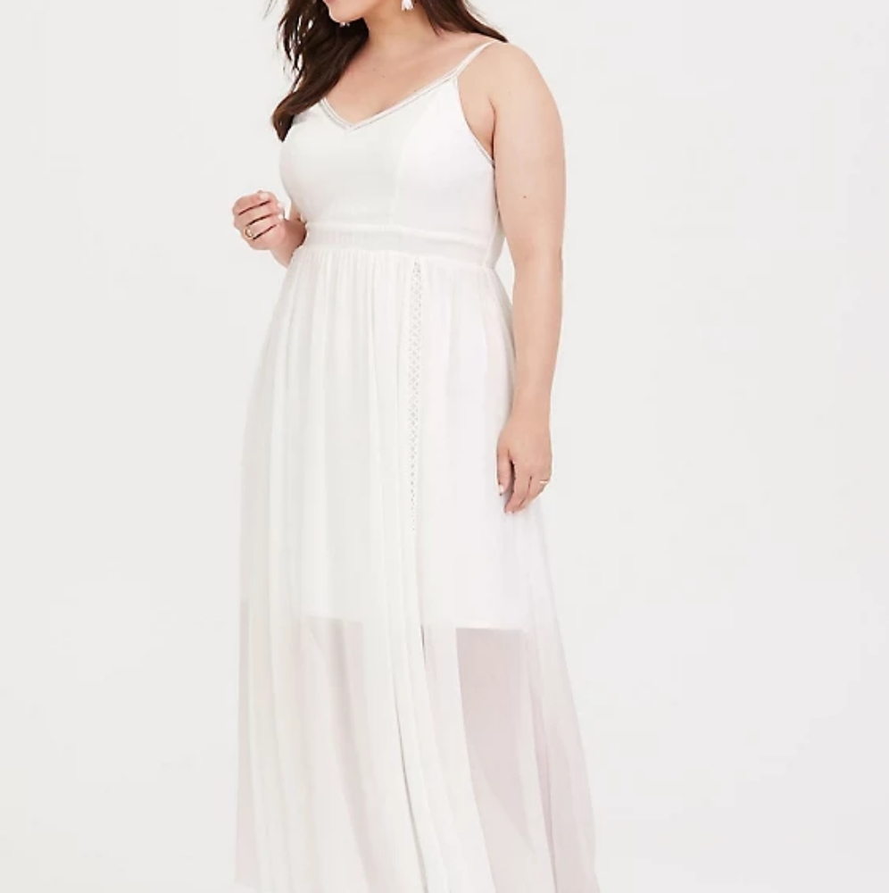 Torrid Ivory Eyelet Maxi Dress